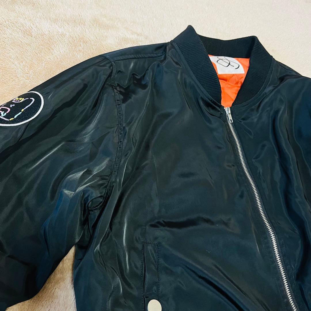 めいちゃん MA-1 歌い手 めいちゃん ジャンパー ブルゾン ブラック フリー