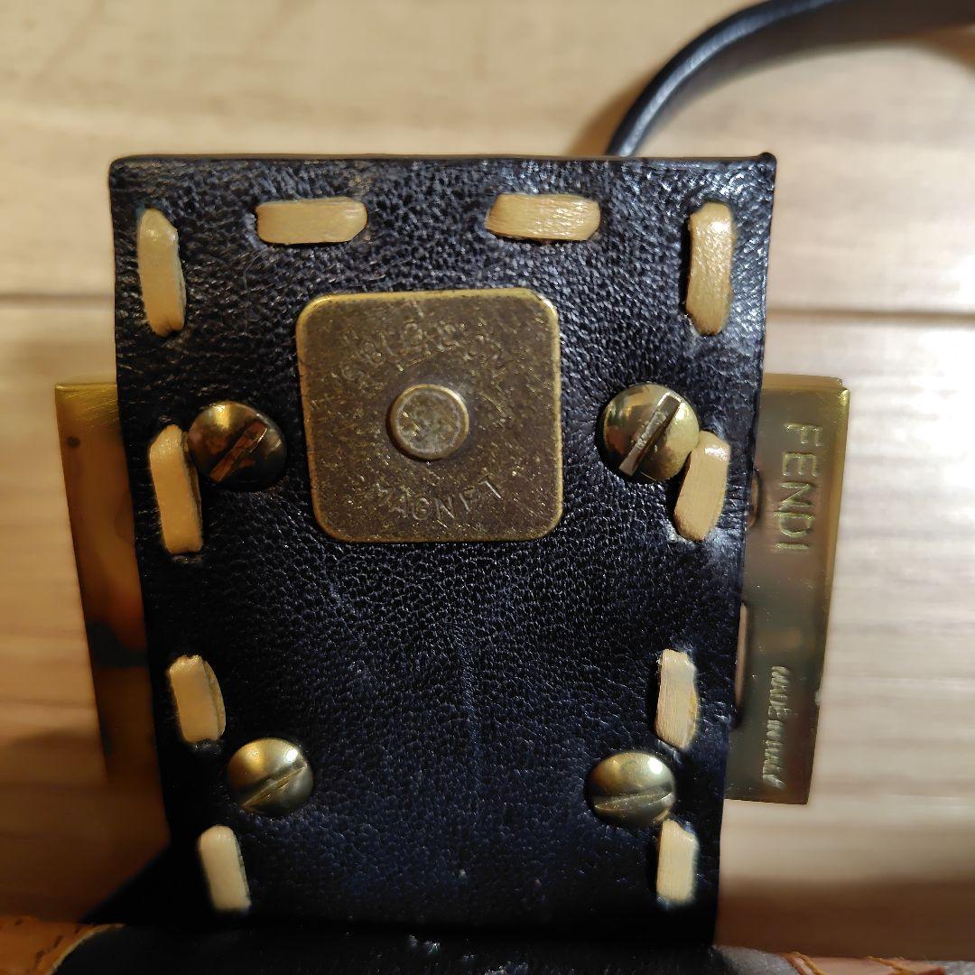 FENDI バゲット パッチワーク FFロゴ レザータイプ