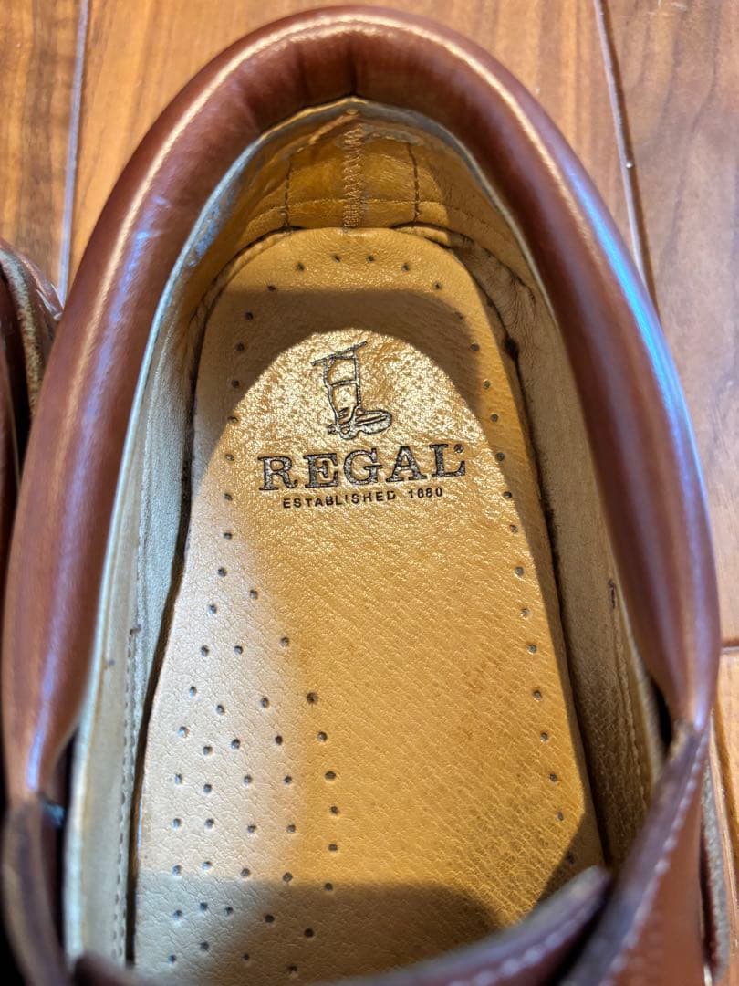 美品　REGAL ブラウン モカシンシューズ 26㎝
