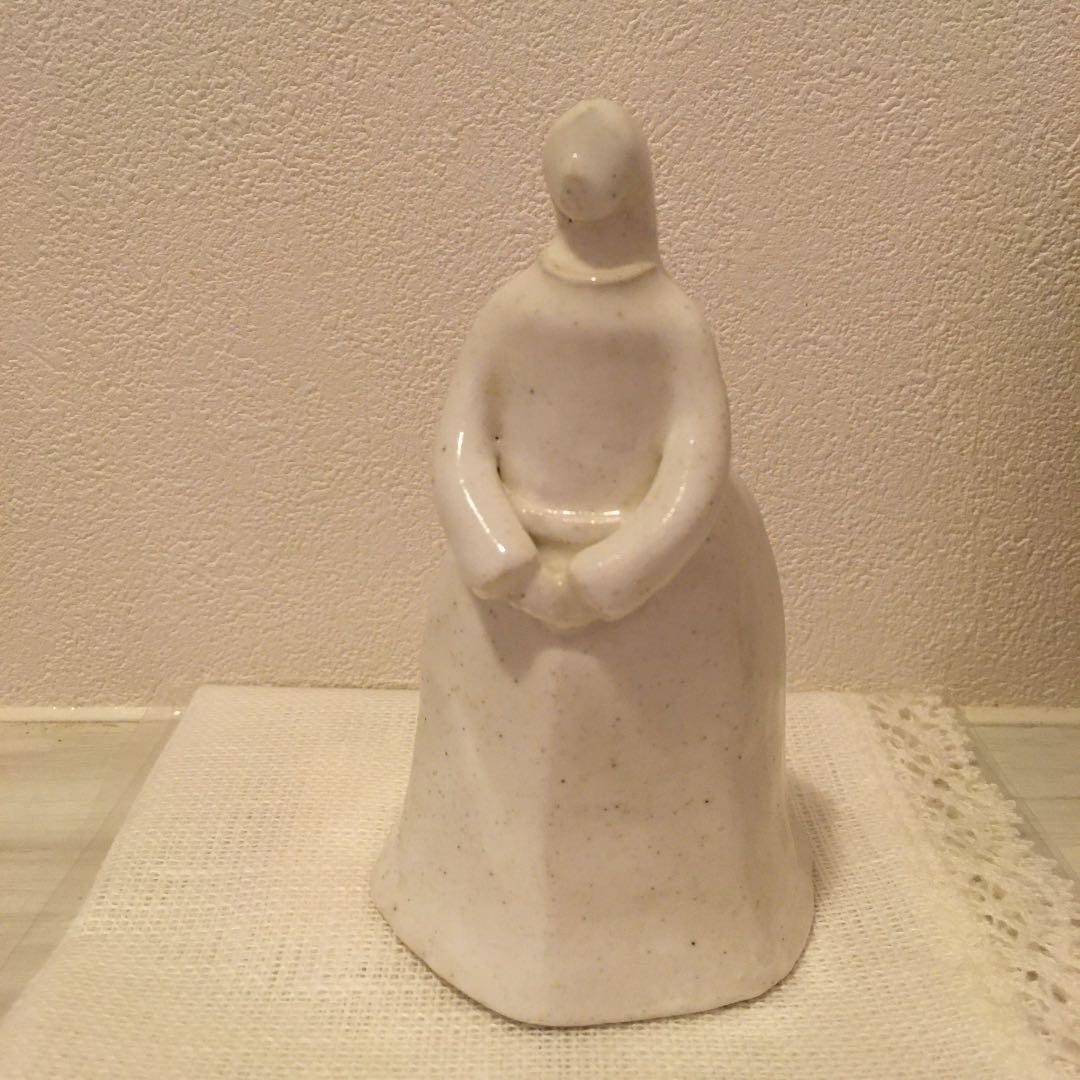 安倍太一 さん 人形 白釉人形 高品質 安倍太一 陶人形