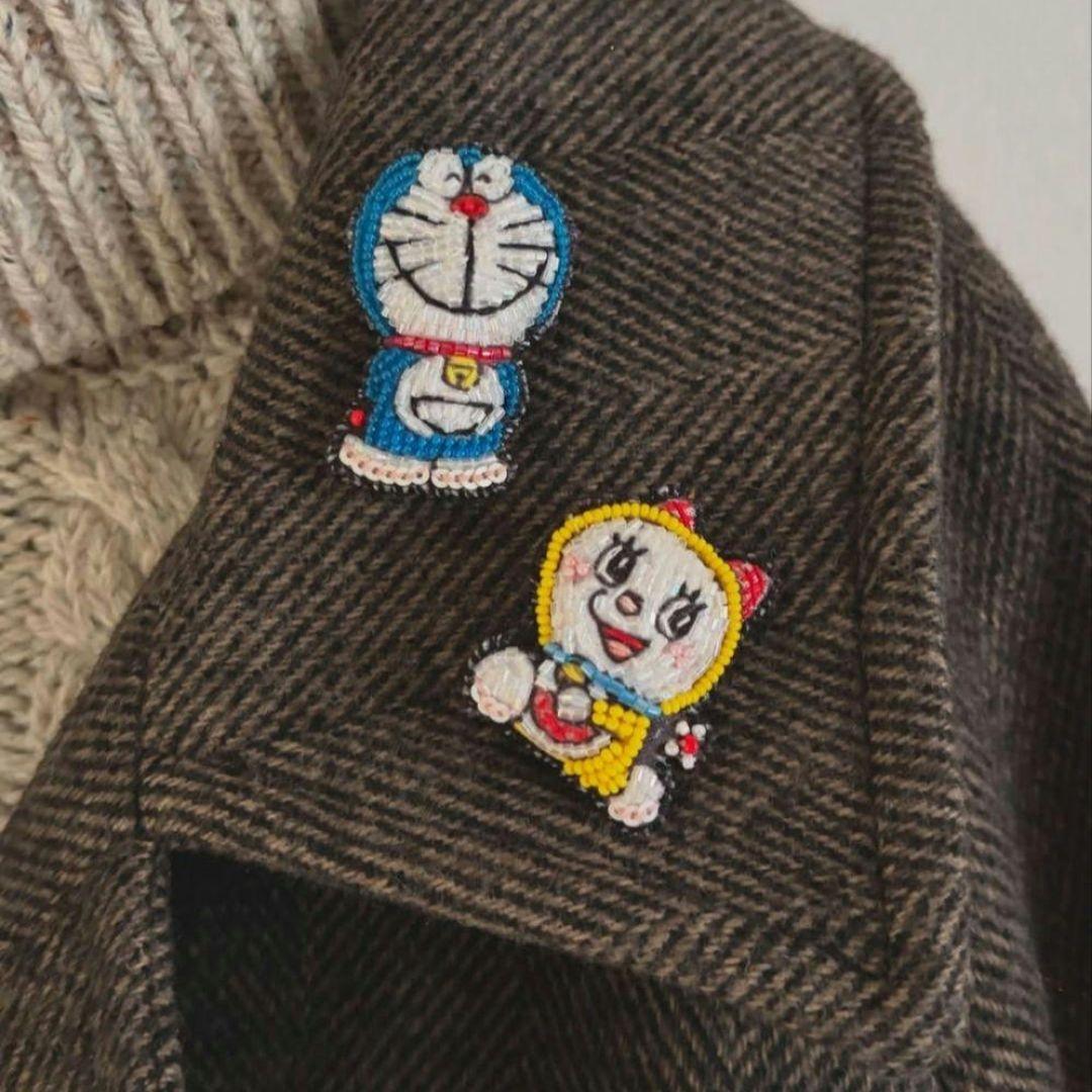 ドラえもん 刺繍ブローチ 藤子不二雄ミュージアム tamaoworld - メルカリ