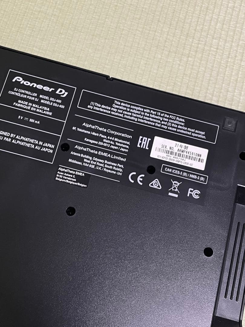 超美品】DDJ-400 DJコントローラー 専用ソフト&RCAケーブル付 超美品