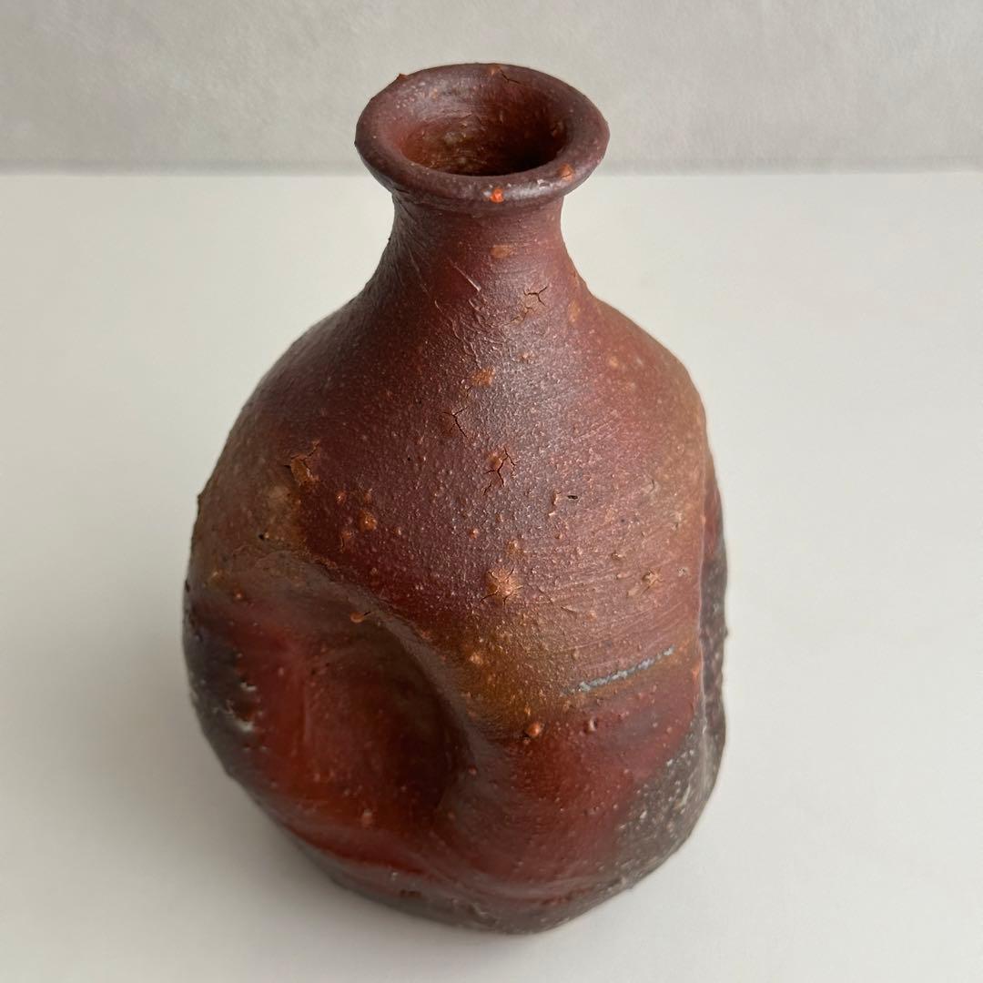 原田拾六  備前 酒器 徳利 共箱 直しあり