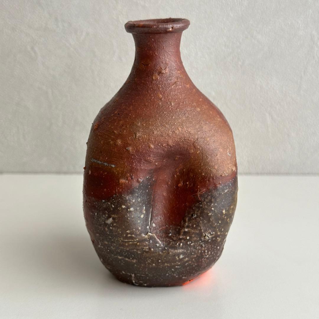 原田拾六  備前 酒器 徳利 共箱 直しあり