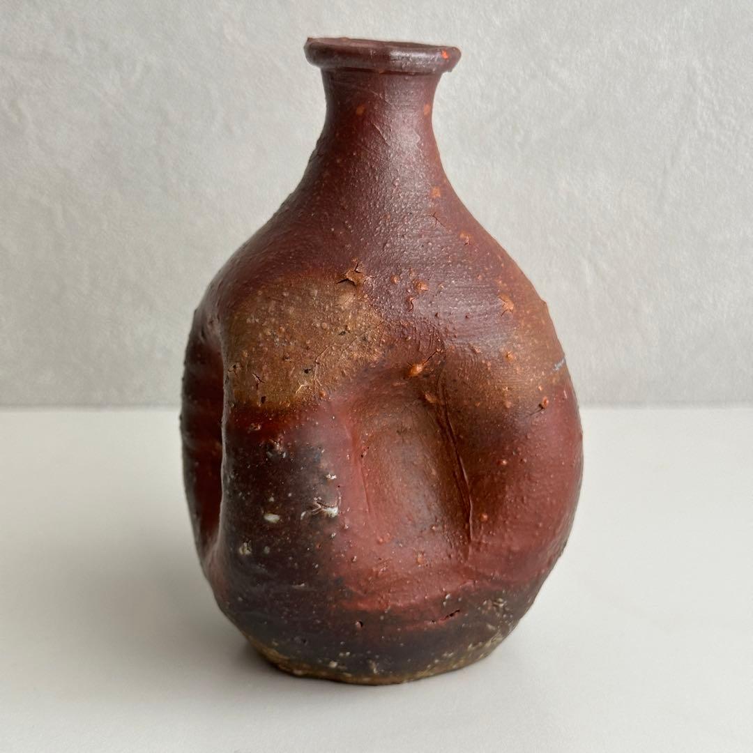 原田拾六  備前 酒器 徳利 共箱 直しあり