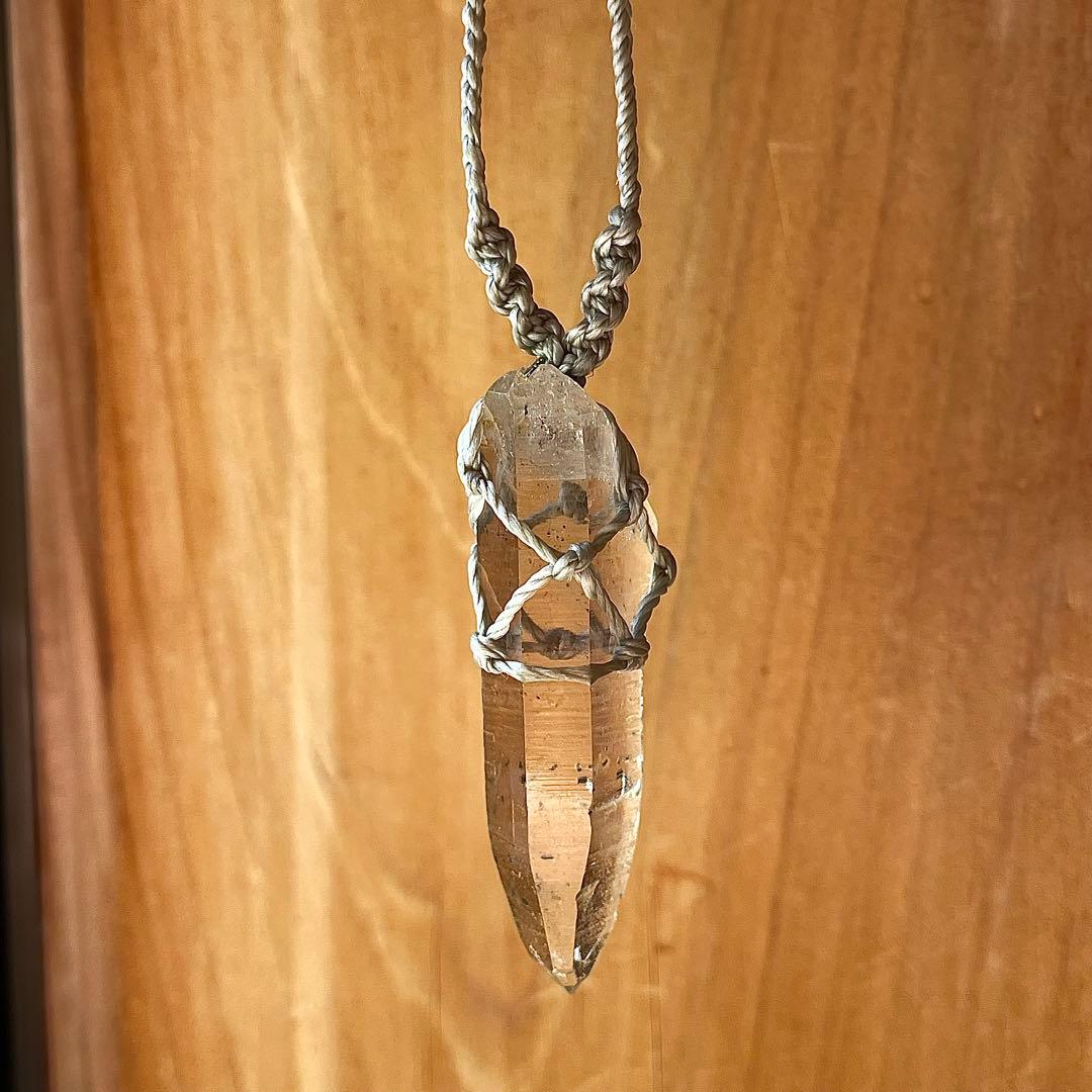 ヒマラヤ水晶 ガネッシュヒマール ＊ マクラメネックレス 59