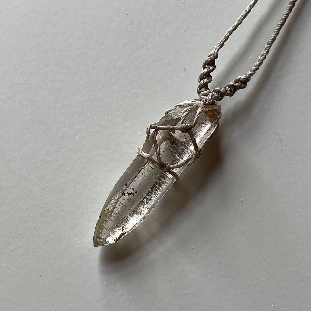 ヒマラヤ水晶 ガネッシュヒマール ＊ マクラメネックレス 59