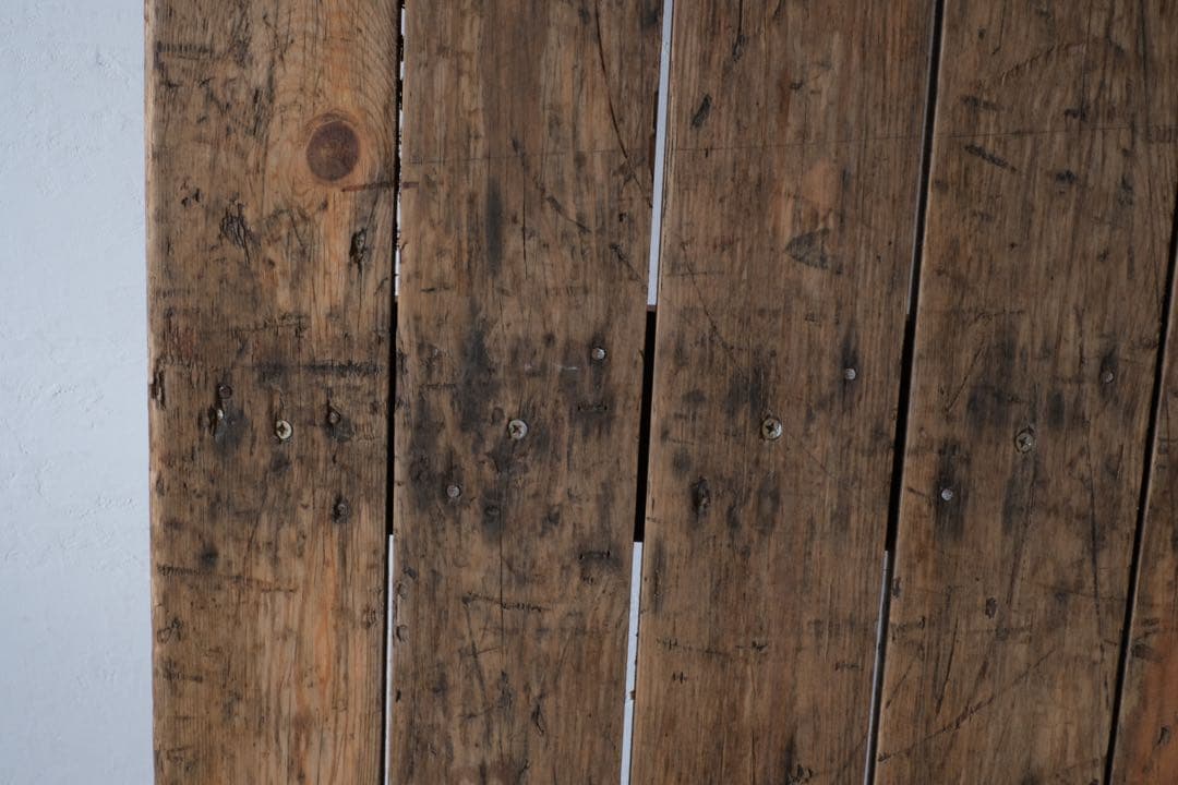 ヴィンテージ　テーブル アトリエテーブル　剥離 コンソール 飾り台 店舗什器