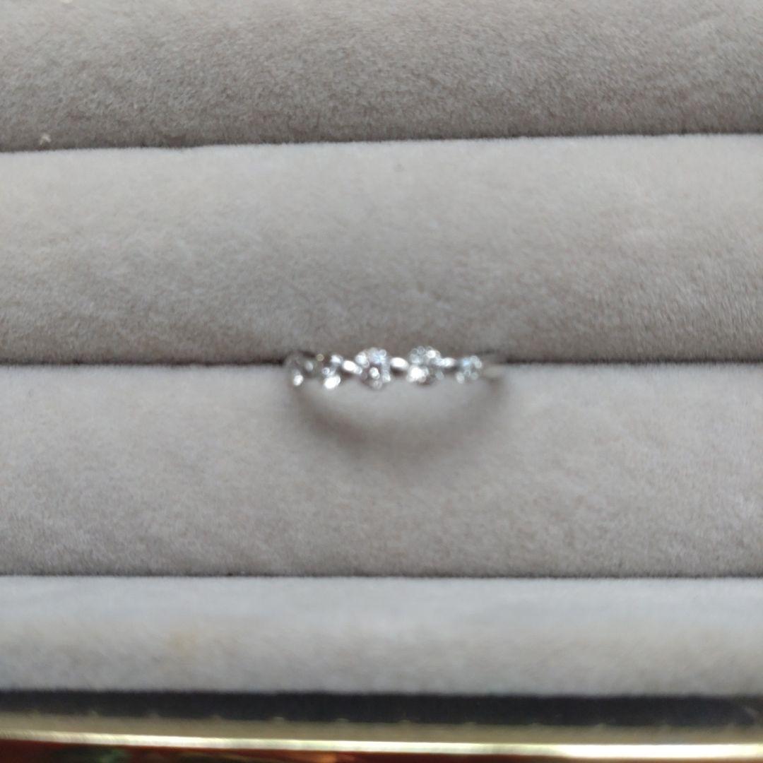 PT900ダイヤモンドピンキーリング