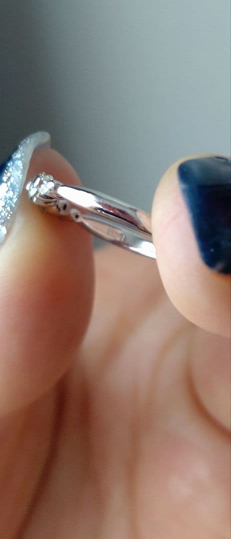 PT900ダイヤモンドピンキーリング