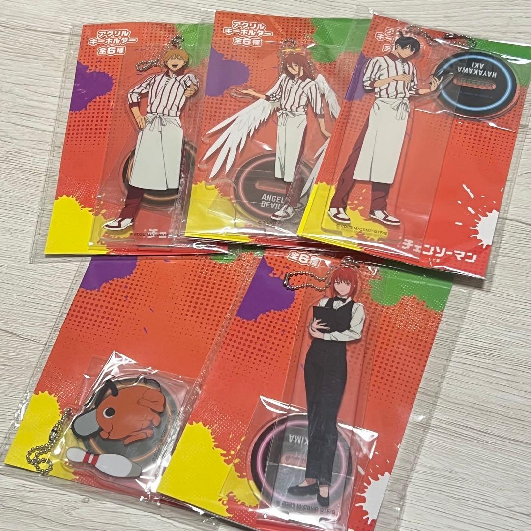 ラウンドワン限定 チェンソーマン アクリルキーホルダー 全5種セミコンプ