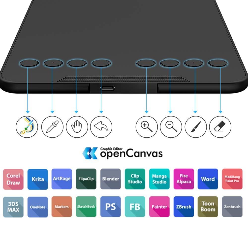 カスタマイズ エクスプレスキー 8個 スマホで使えるペンタブ カスタマイズ 8個 スマホで使えるペンタブ エクスプレスキー