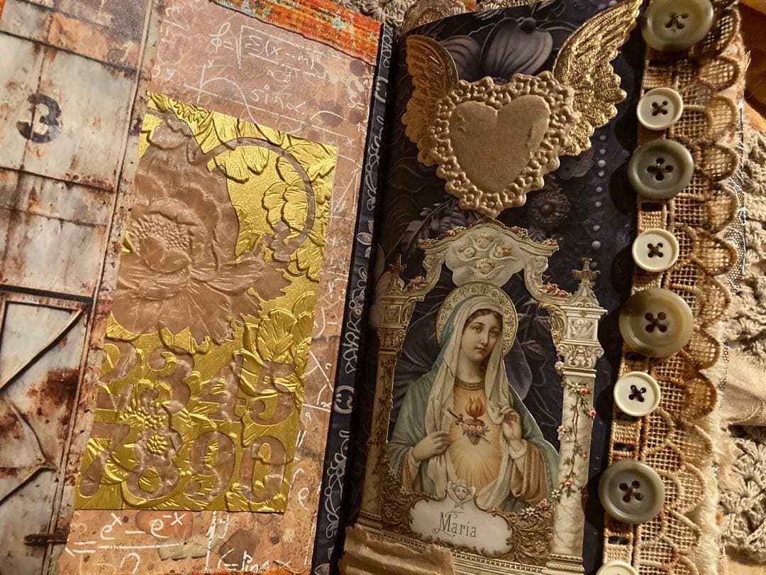 ジャンクジャーナル　雑記帳　キリスト 十字架　マリア様　フランス　アンティーク