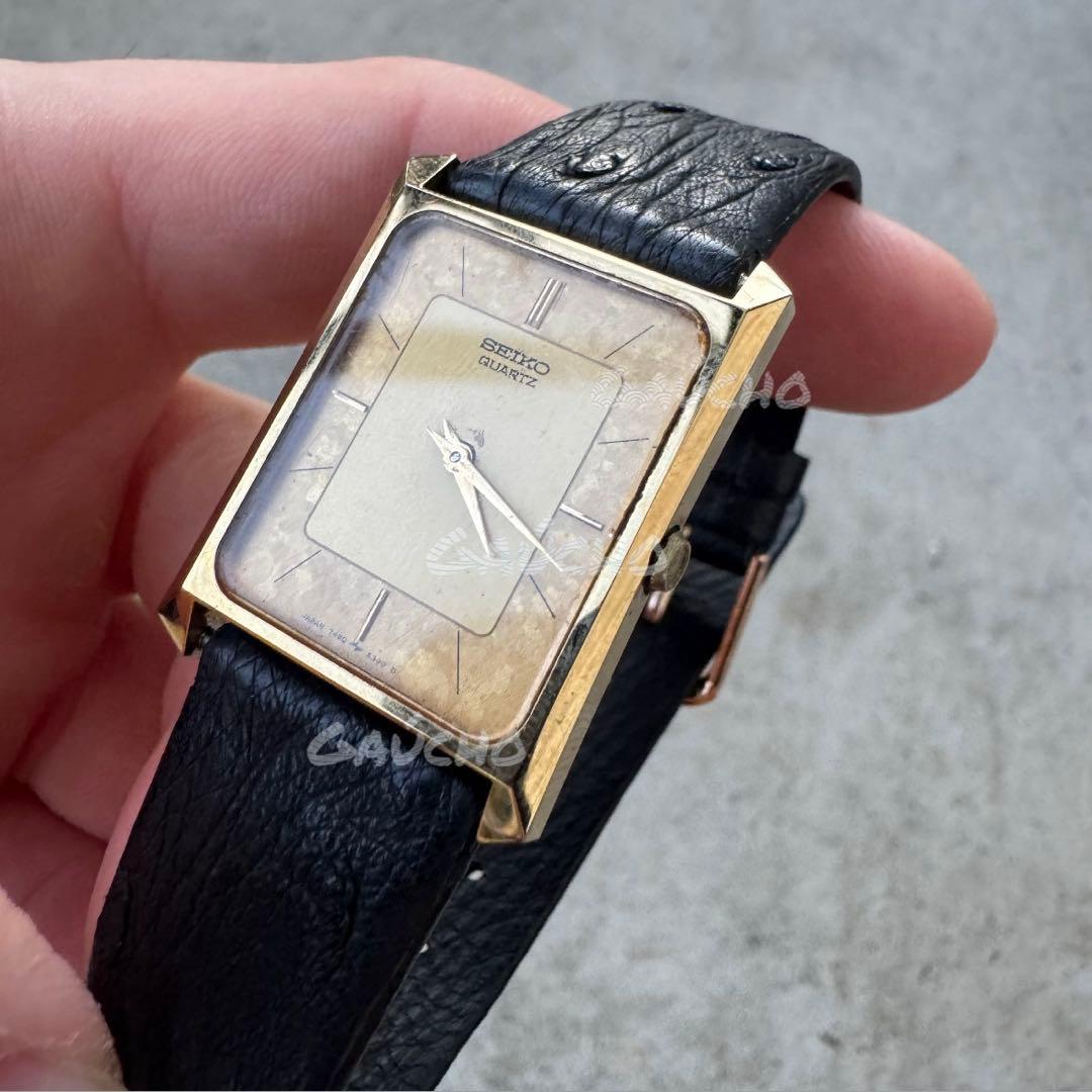 【新品電池】seiko dolce tank ヴィンテージ 稼働品 美品