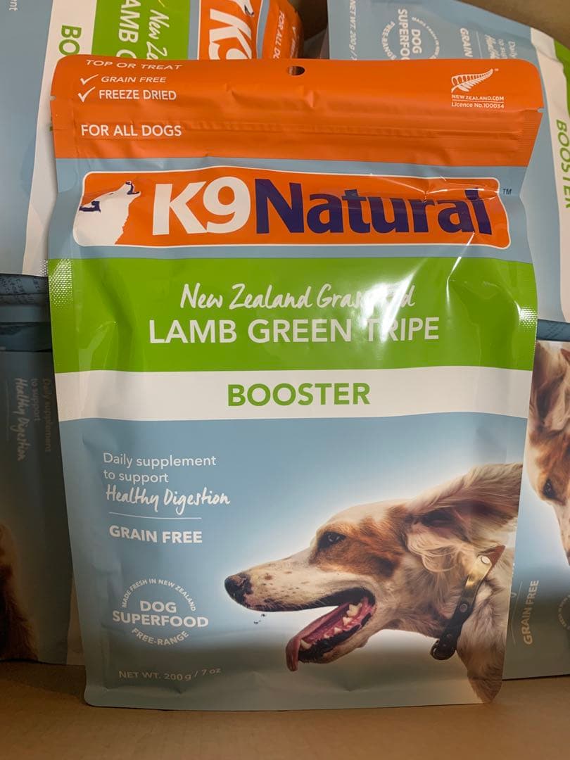 K9 Natural ラム グリーントライプ Booster 200g K9ナチュラル ラム