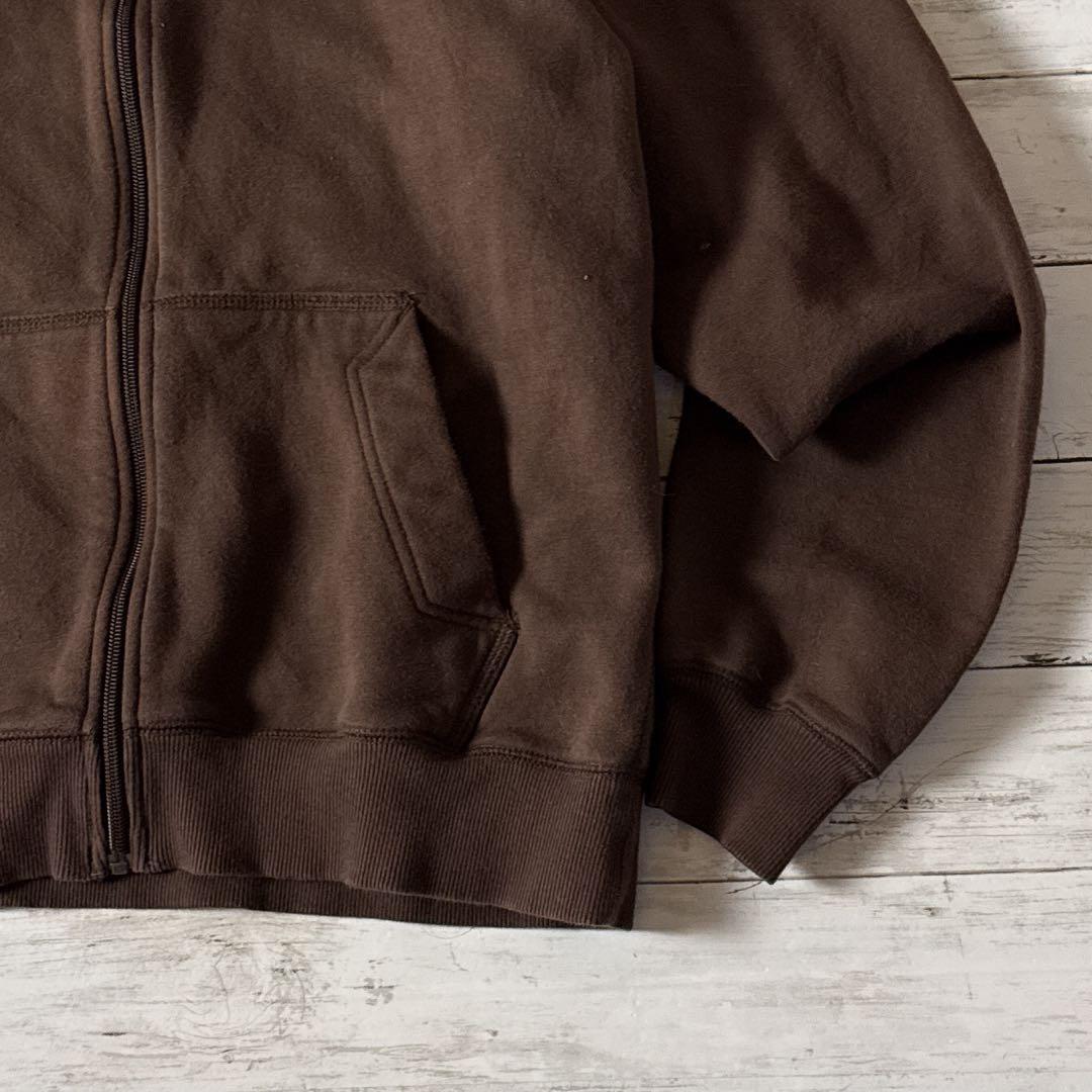 r*a様 NIKE フルジップ パーカー L ブラウン 刺繍ロゴ パキスタン製