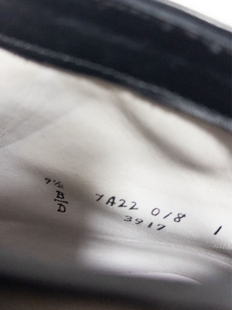 未使用品 純正シューキーパー付 オールデン ストレートチップ ブーツ 9.5 黒