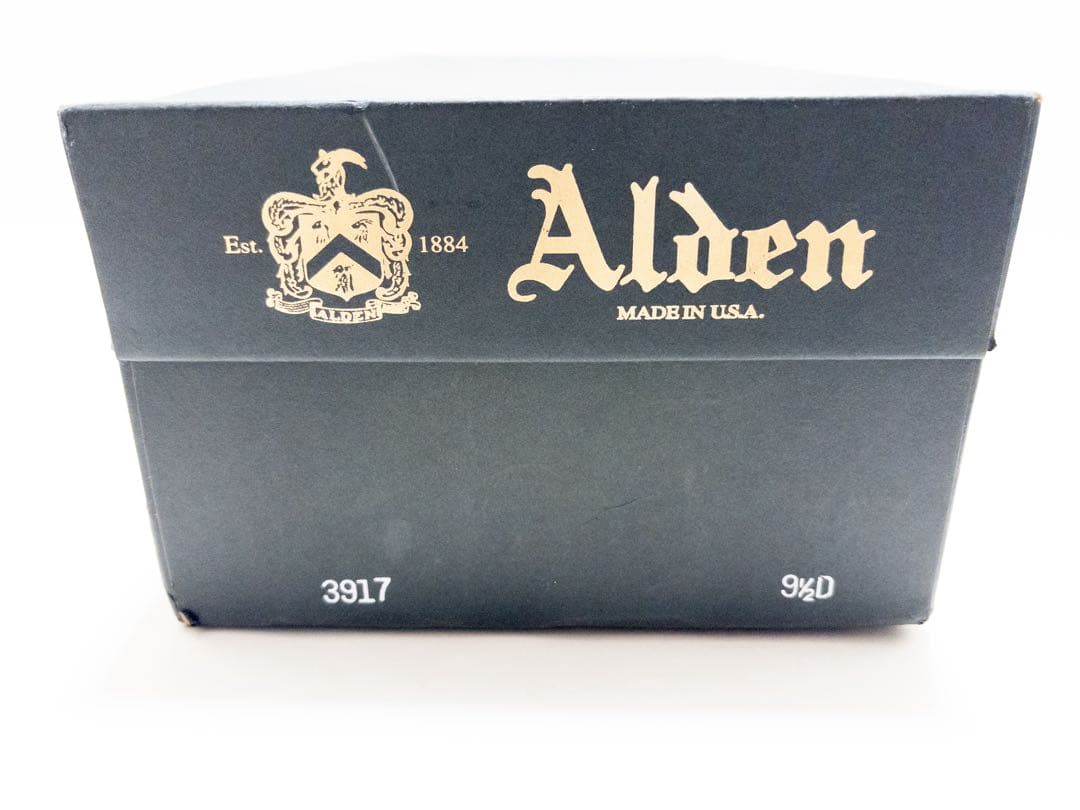 未使用品 純正シューキーパー付 オールデン ストレートチップ ブーツ 9.5 黒