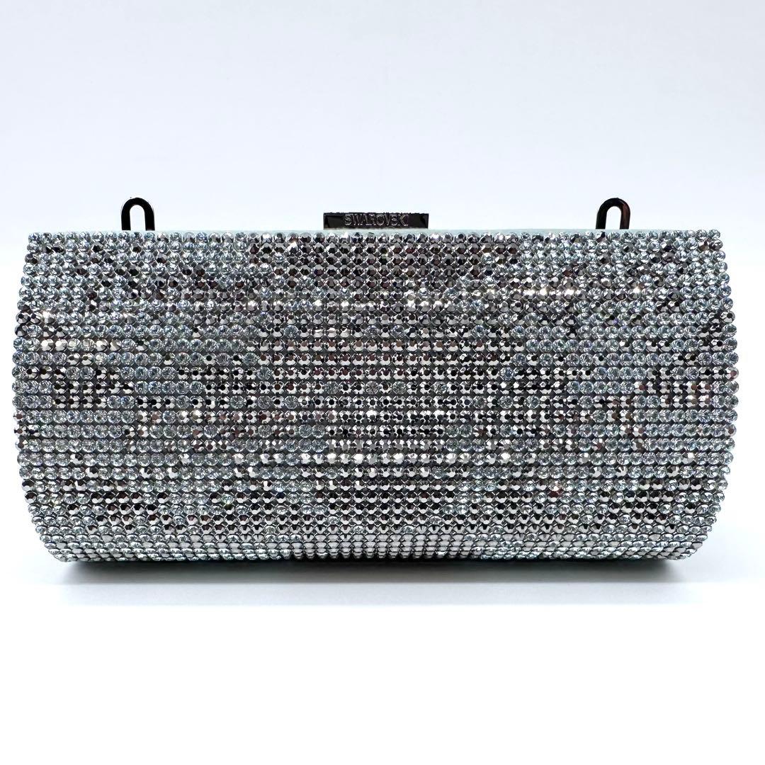 極美品✨スワロフスキー ビジュー イヴニングバッグ 2way クラッチバッグ