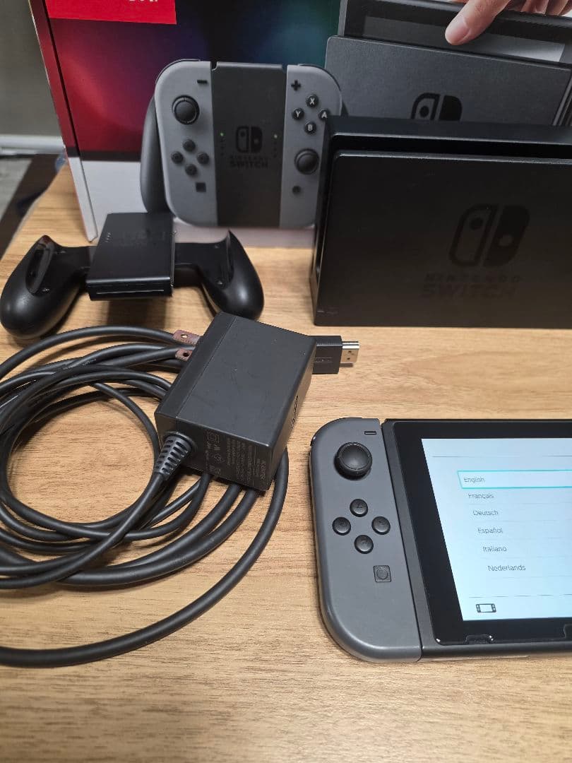 Switch本体グレー箱付き