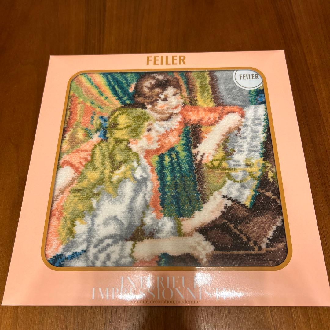 箱付】オルセー美術館 印象派 フェイラー ハンカチ ピンク 新品未使用