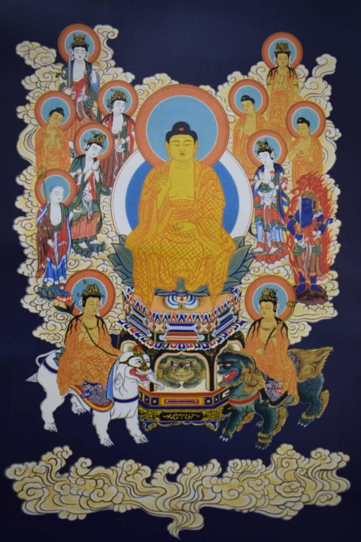 複製/十三佛図/印刷工芸/布袋屋掛軸HJ-768