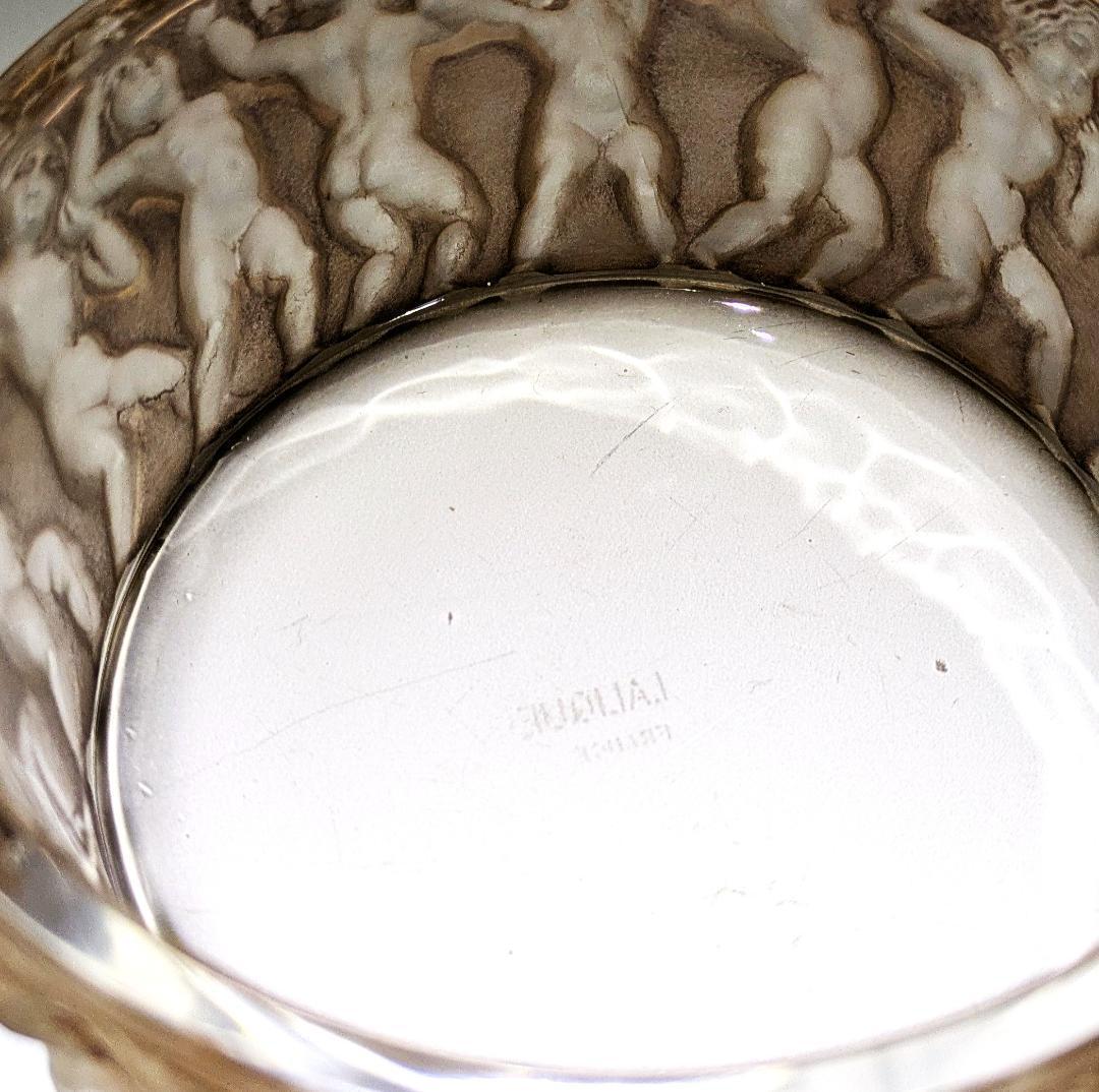 ☆生命の神秘☆ルネ ラリック アンファン希少な茶パチネ蓋物神秘の