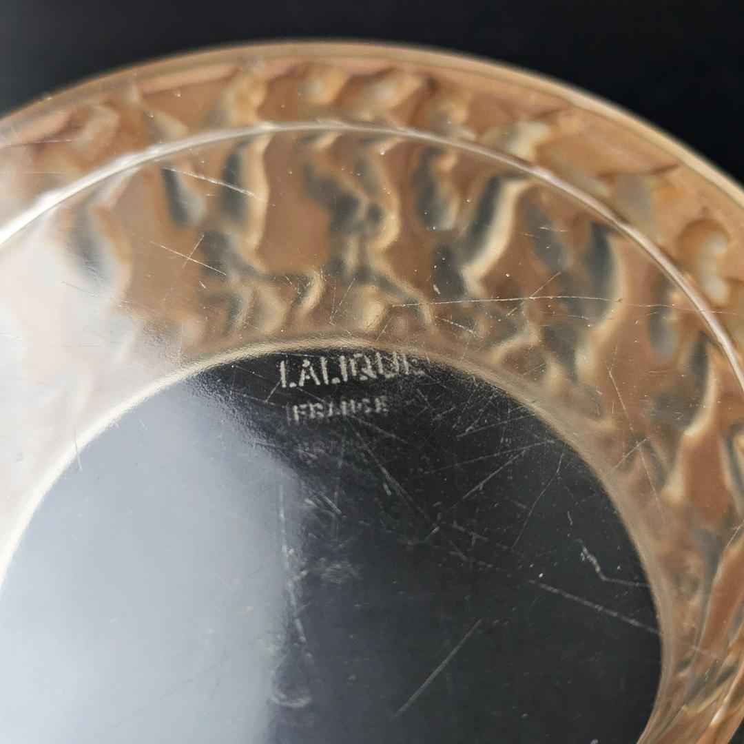 ☆生命の神秘☆ルネ ラリック アンファン希少な茶パチネ蓋物神秘の子供