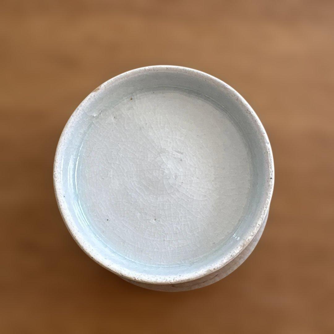 古伊万里　染付　糸瓜図　蕎麦猪口　広東型　骨董