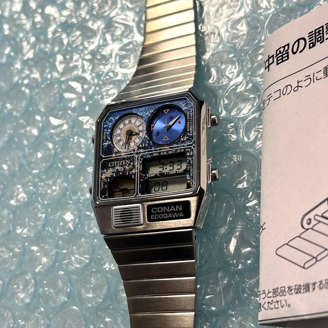 江戸川コナン 名探偵コナン グッズ CITIZEN コラボ ウォッチ 腕時計
