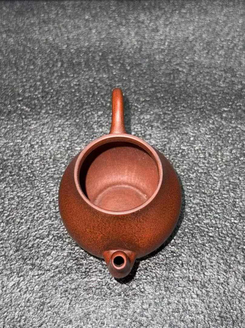 孟臣 底款 刻漢詩 自有一山川】紫砂壷 朱泥 段泥 煎茶