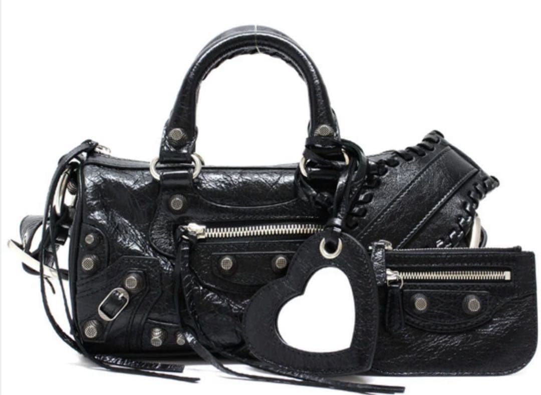 美品Balenciaga Le Cagole ミニボストンバッグ黒