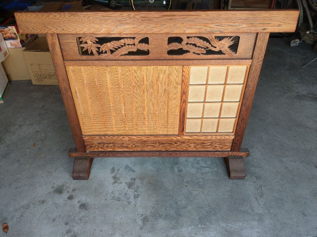 NVボックス22用 アウトレット 木製化粧枠＋フラワースタンド付き(タン