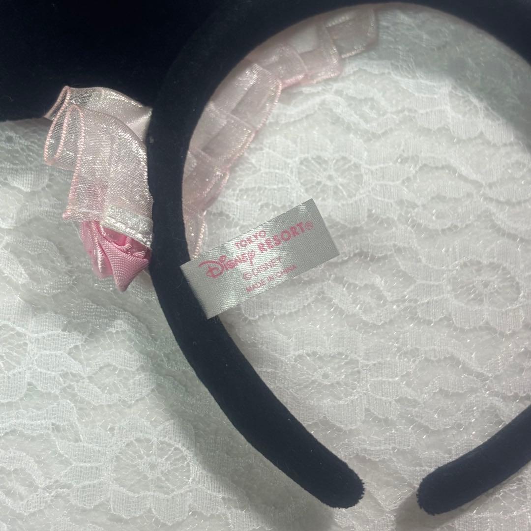 ディズニー カチューシャ バラ ピンク フリル ミニー パルパルーザ