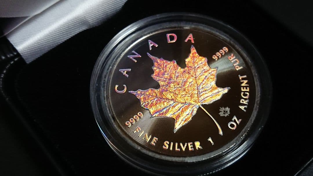 浩*一様 メイプルリーフ・ホログラムコイン (シルバープルーフ) 500枚