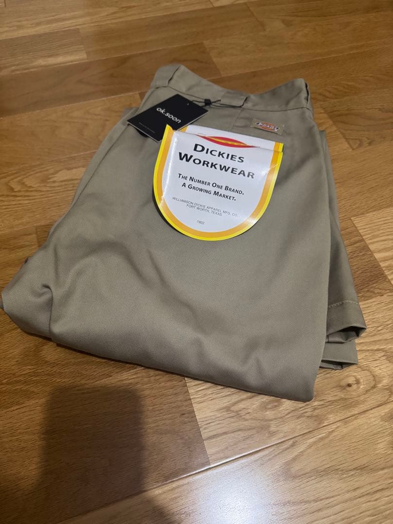 新品未使用　オクスン　ok.soon×dickies ワイドチノパンツ L