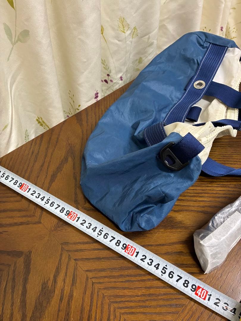 JIB ジブ ダッフルバッグ 2way ショルダーバッグ セイルクロス 紺 白