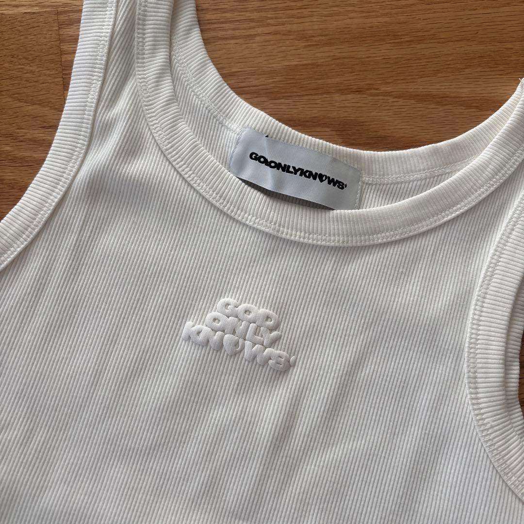 GO ONLY NOW ホワイトタンクトップ