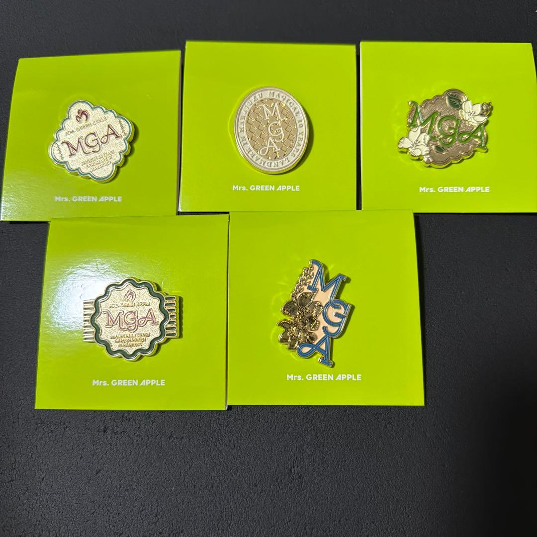 Mrs. GREEN APPLE ピンバッジ 5個セット - メルカリ