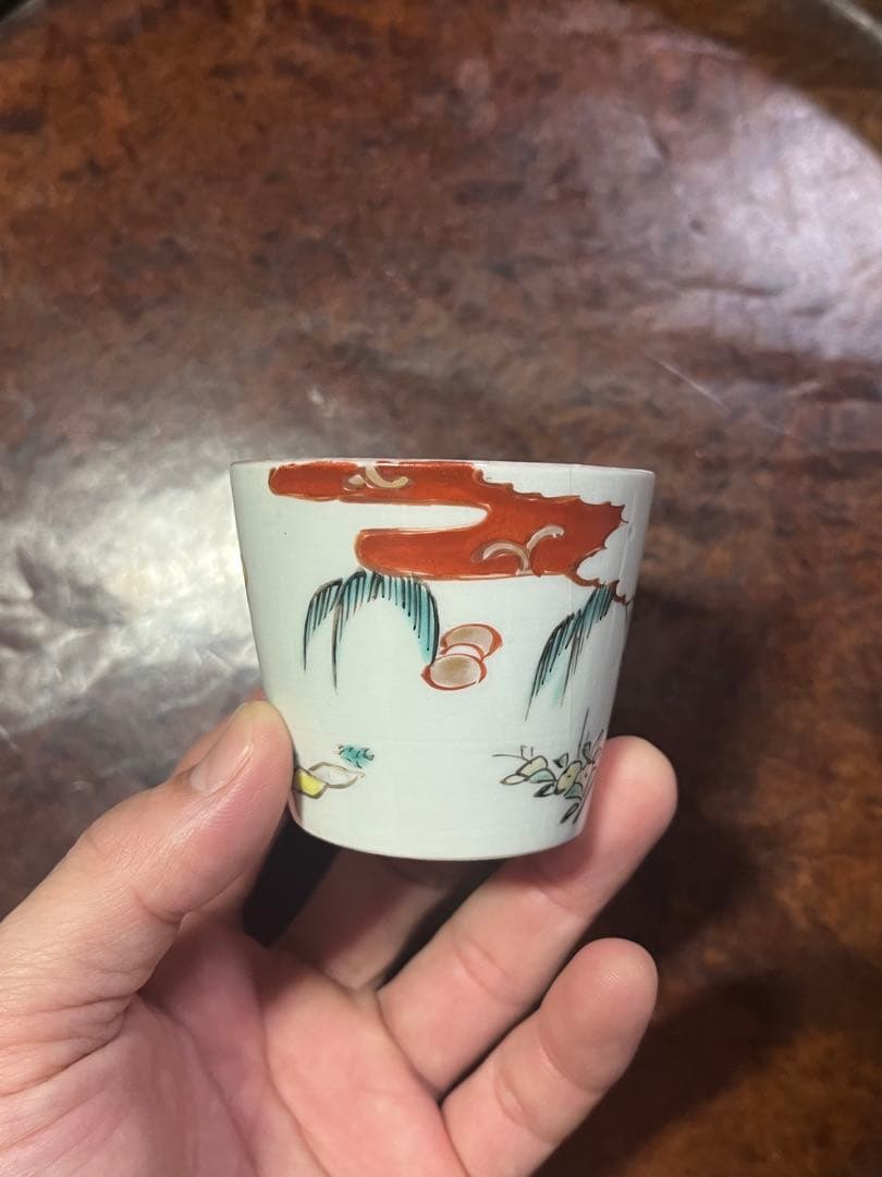 1656 其泉色絵藤レモン絞器