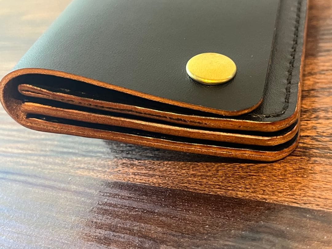 茶芯　トラッカーウォレット　栃木レザー　001