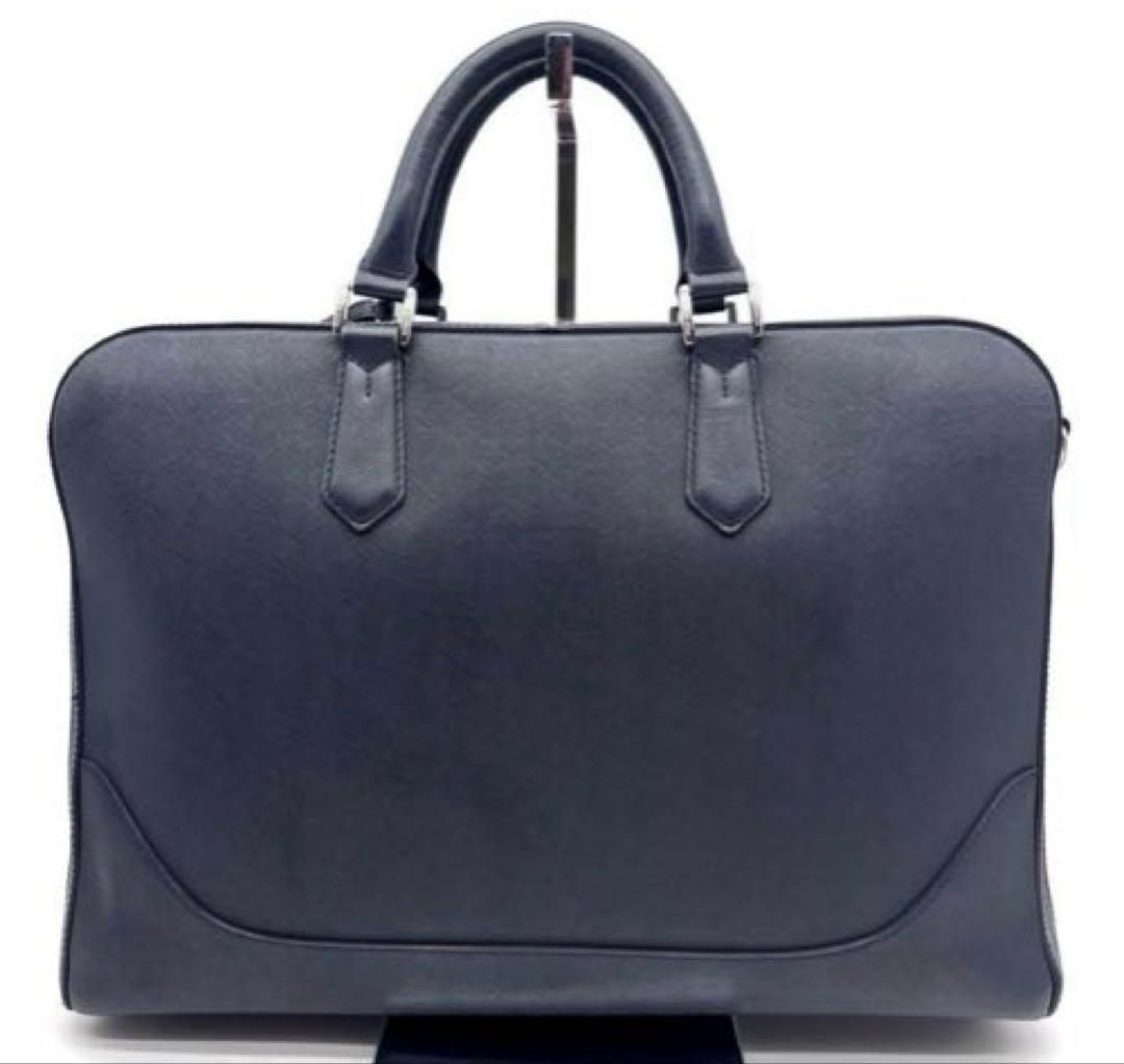 【PELLE MORBIDA】ビジネスバッグ キャピターノ ネイビー