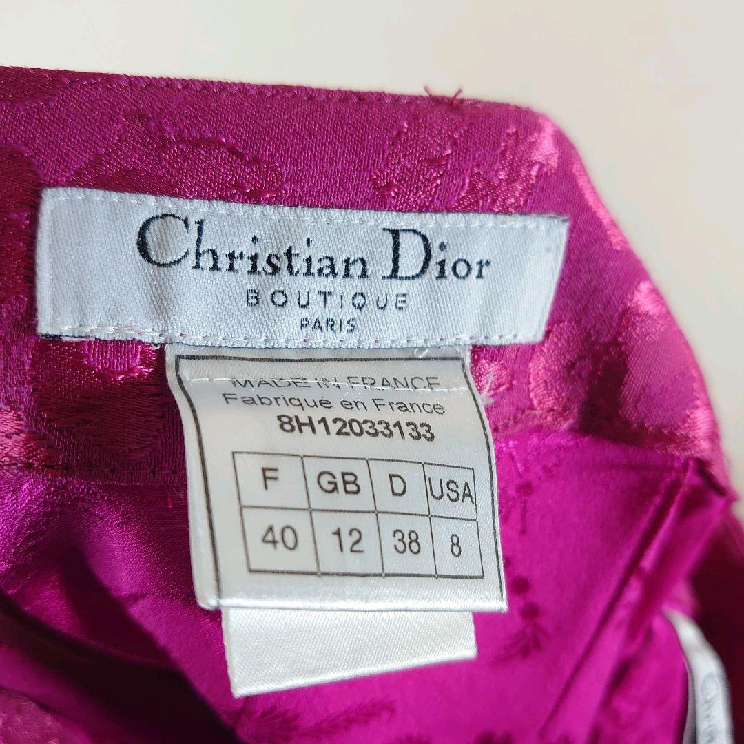 クリスチャンディオール　Boutique タイトスカート 花柄　刺繍 総柄