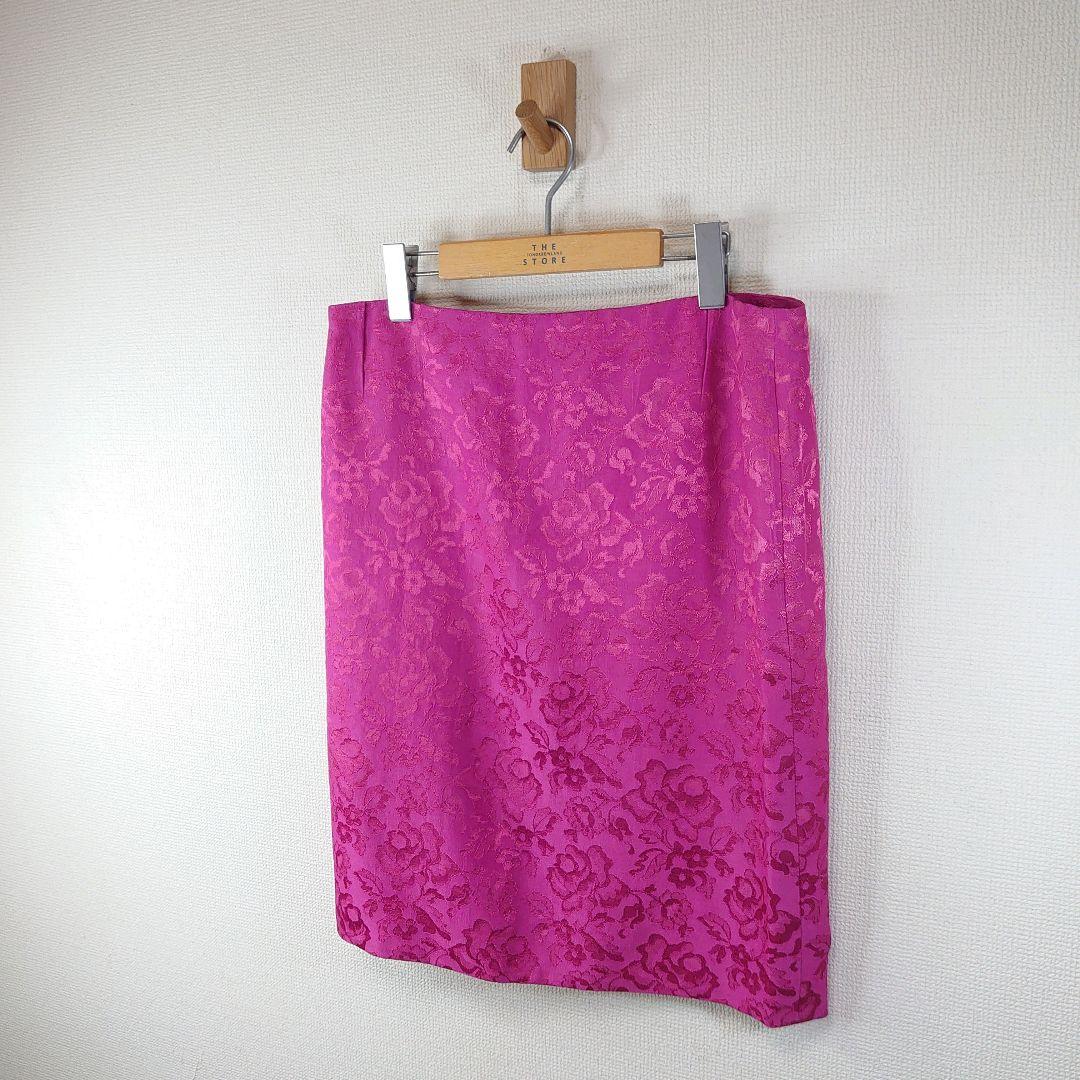 クリスチャンディオール　Boutique タイトスカート 花柄　刺繍 総柄