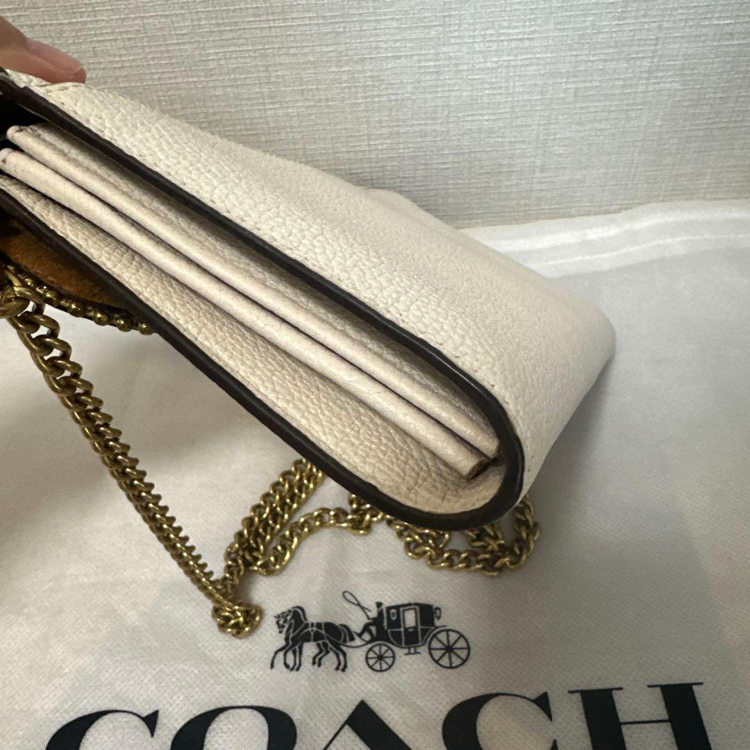 COACH コーチ ウィズ ビーズ タビー チェーンウォレット バッグ