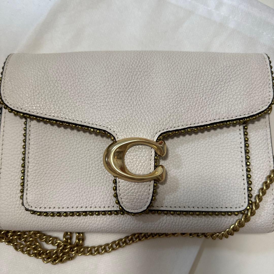 COACH コーチ ウィズ ビーズ タビー チェーンウォレット バッグ