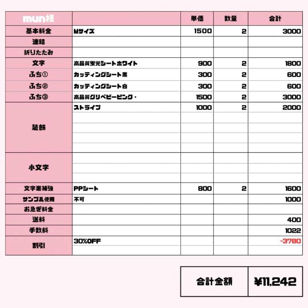 mun様 専用【】うちわ文字 連結 文字パネル 団扇屋さん オーダー