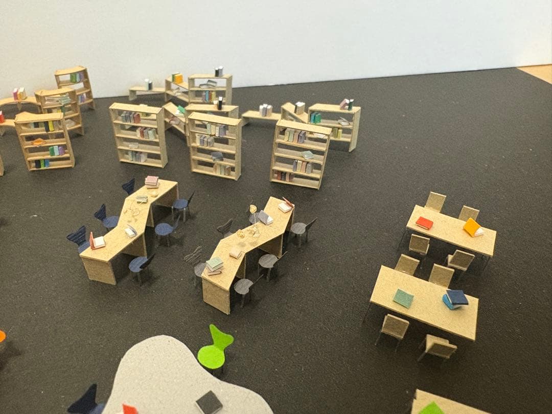 建築模型添景 1/100 スタディスペースセット