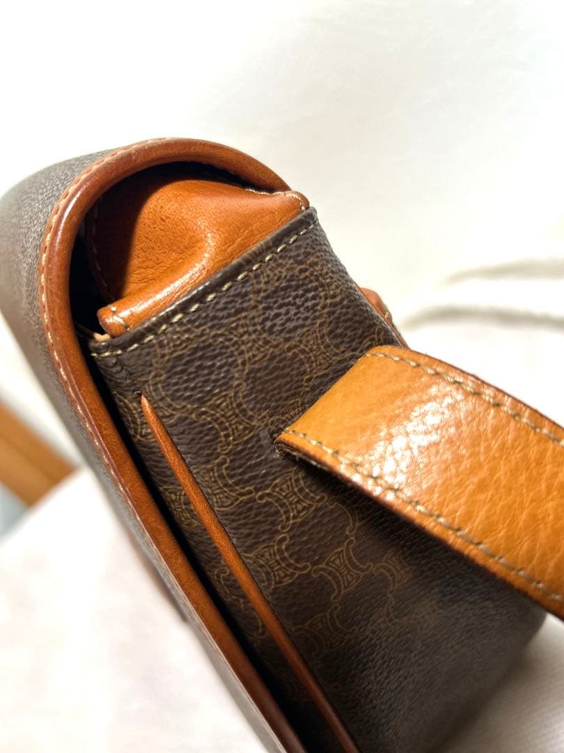 CELINE マカダム柄　ショルダーバッグ　美品