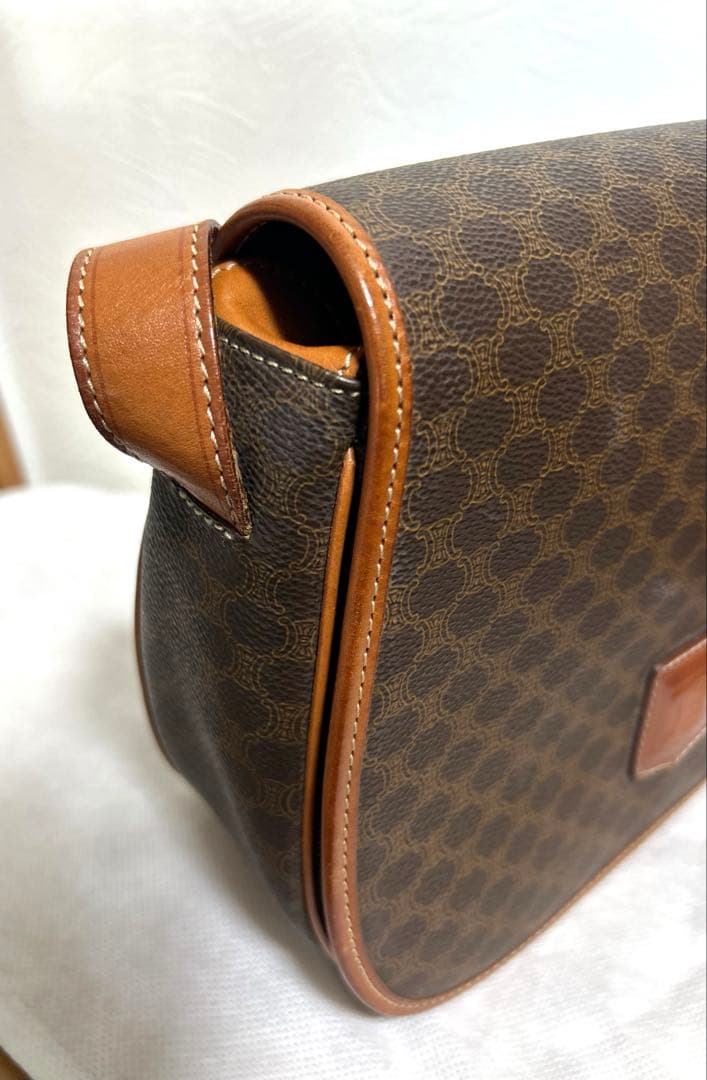 CELINE マカダム柄　ショルダーバッグ　美品